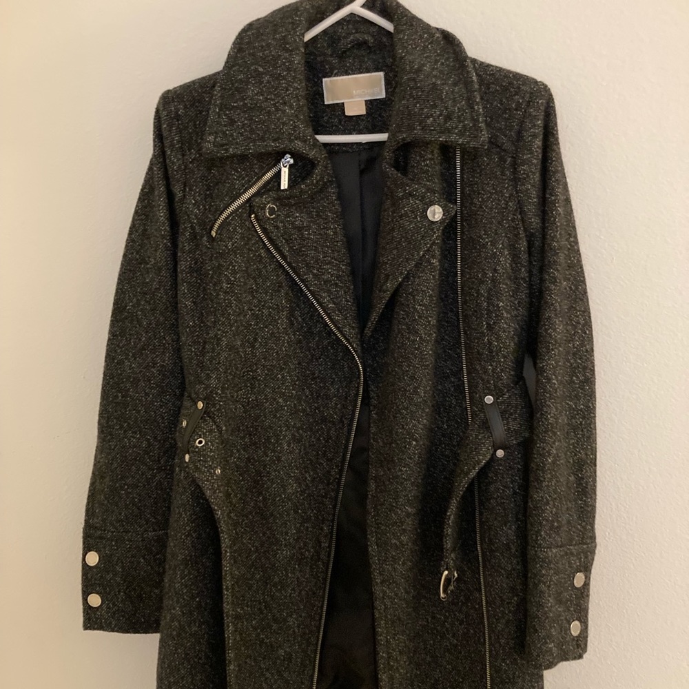 Michael Kors woven jacket with belt